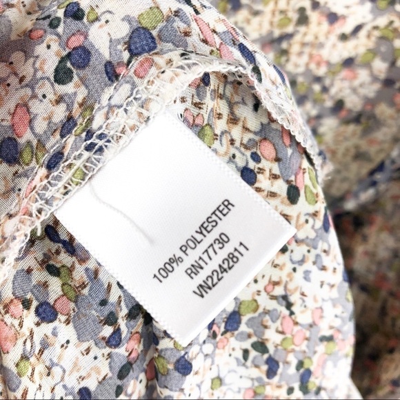 Xhilaration multicolored printed tie back top - Picture 6 of 7